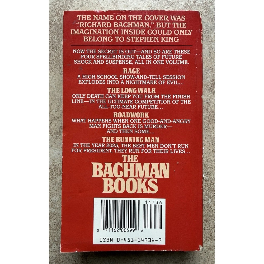 Stephen King Richard Bachman Books RAGE PB Book 1986 Signet 1st Ed 1st Print - Picture 2 of 11